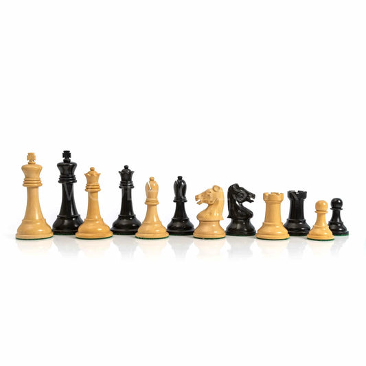 3.75” The Druke Staunton Chess Pieces only in Ebonized wood- Weighted