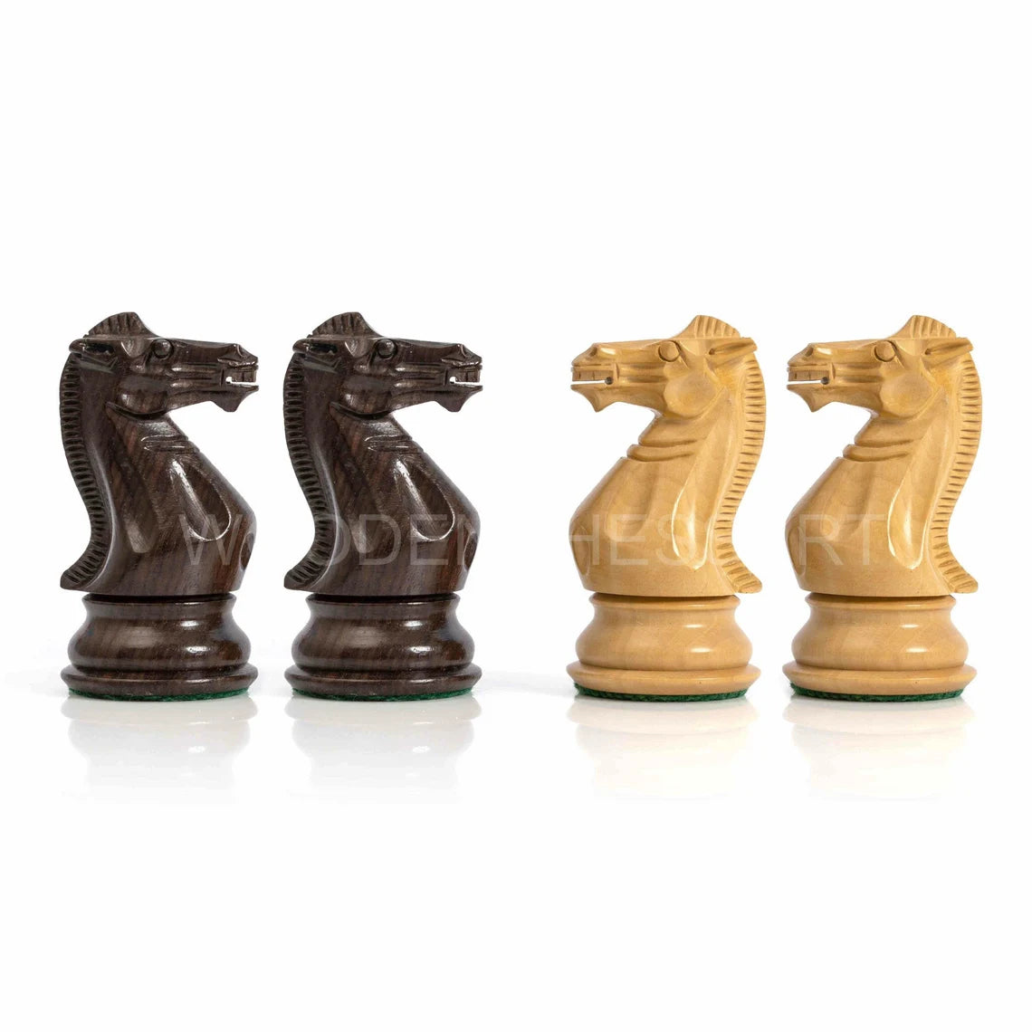 4” The Pride of Staunton Series Chess Pieces only in Rosewood & Boxwood - Triple weighted