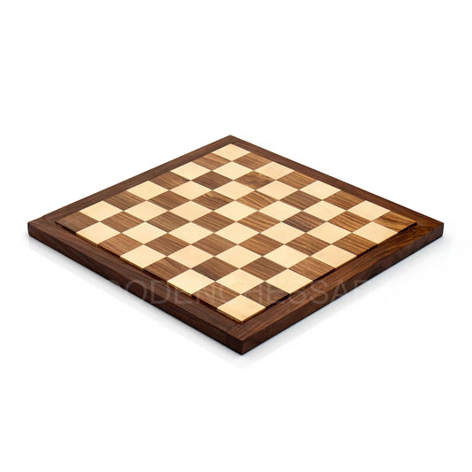 16” Premium Raised Chessboard Only in Golden Rosewood