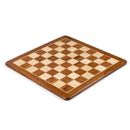 Large Premium Handcrafted Chessboard Only in Golden Rosewood