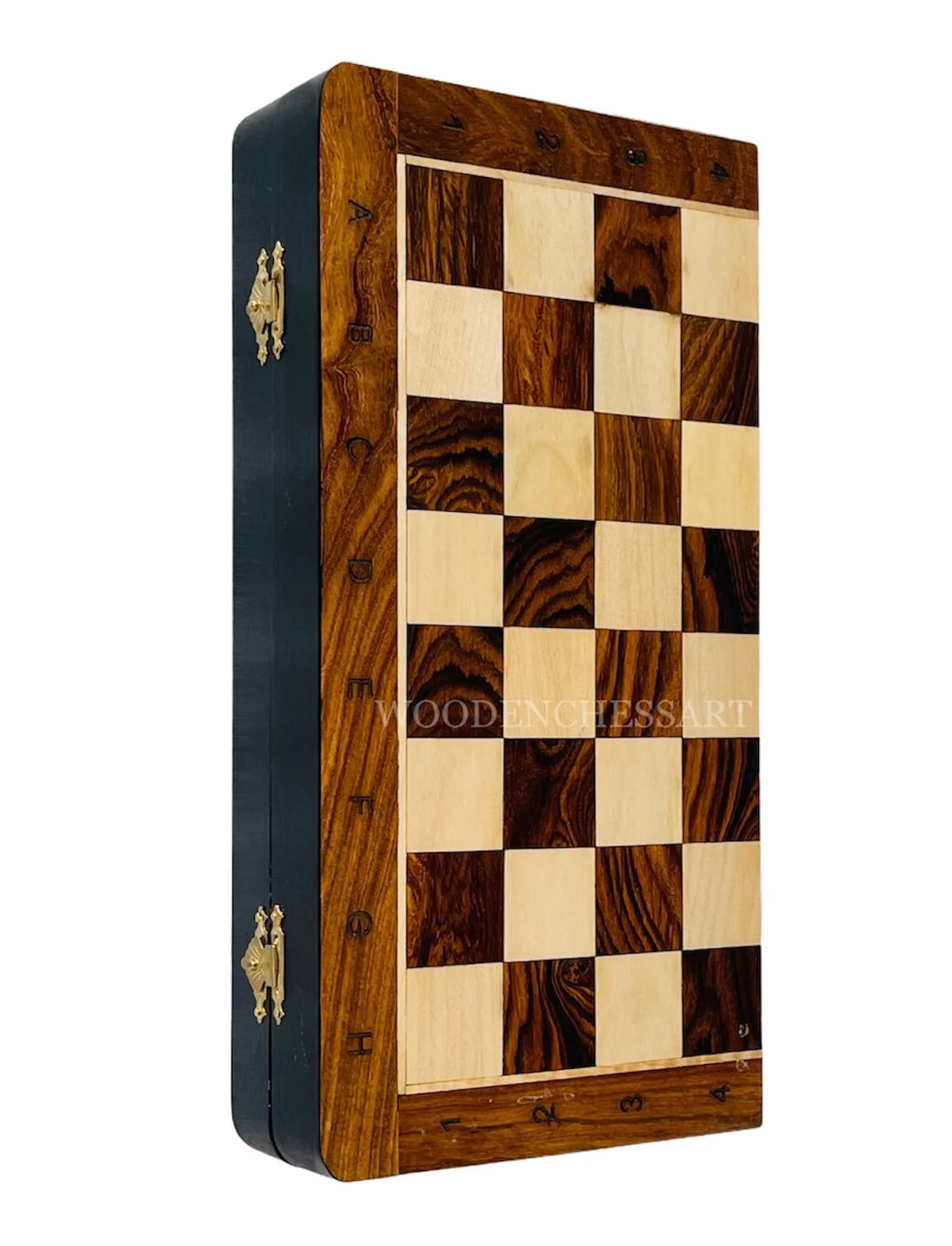 12” Luxury Magnetic Foldable Chess Set with Algebraic Notation
