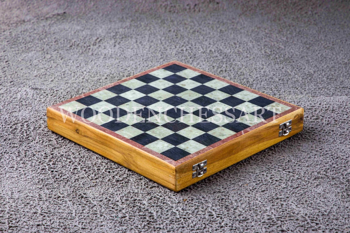 12" Handcrafted Marble Stone Chess Set