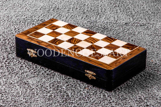 12” Luxury Magnetic Foldable Chess Set with Algebraic Notation