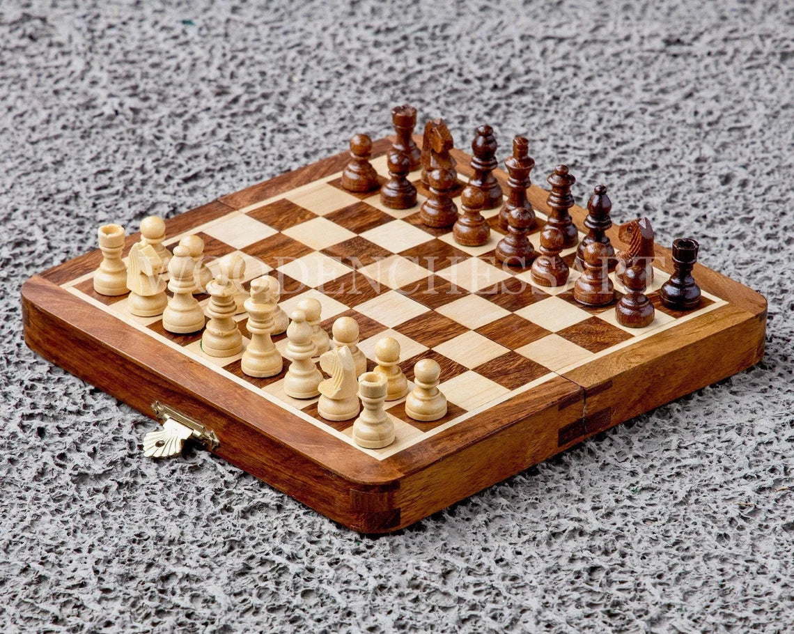 7” Luxury Magnetic Folding Chess Set