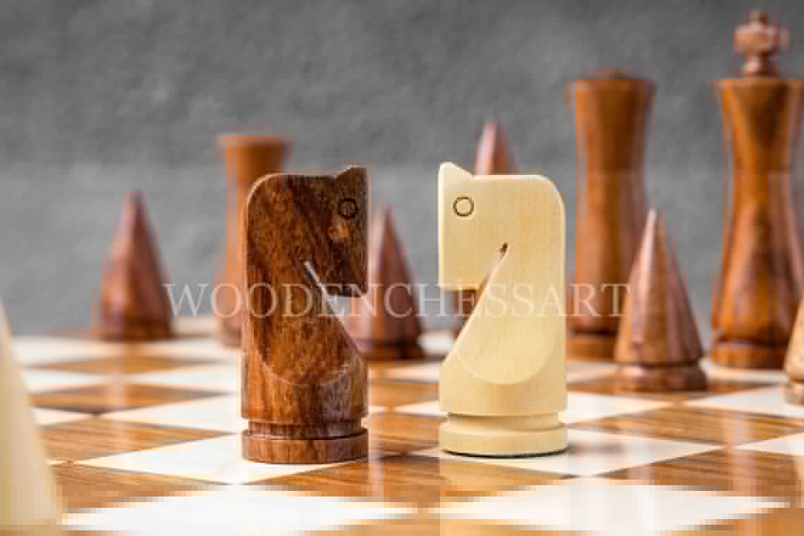 3.5” Russian Poni Minimalist Chess Pieces only - Weighted