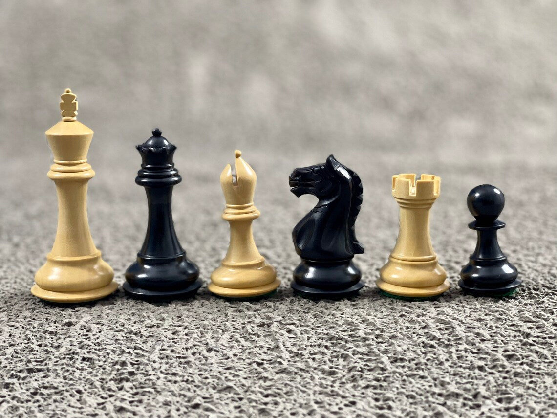 4.1” Fierce Knight Staunton Chess pieces Only - Double Weighted
