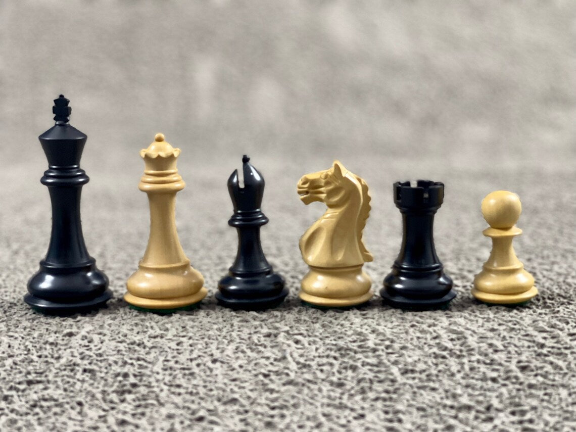 4.1” Fierce Knight Staunton Chess pieces Only - Double Weighted
