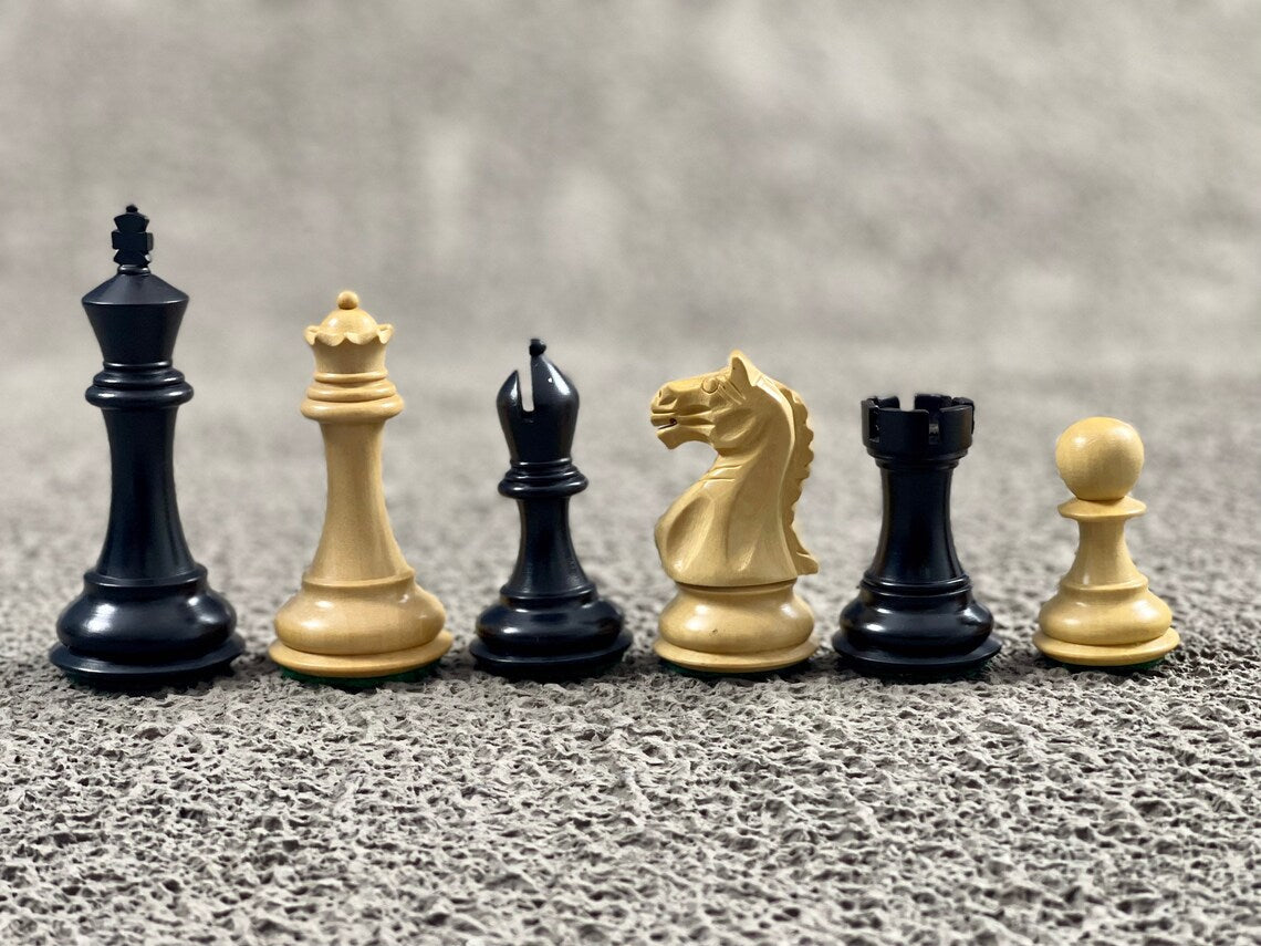 4.1” Fierce Knight Staunton Chess pieces Only - Double Weighted
