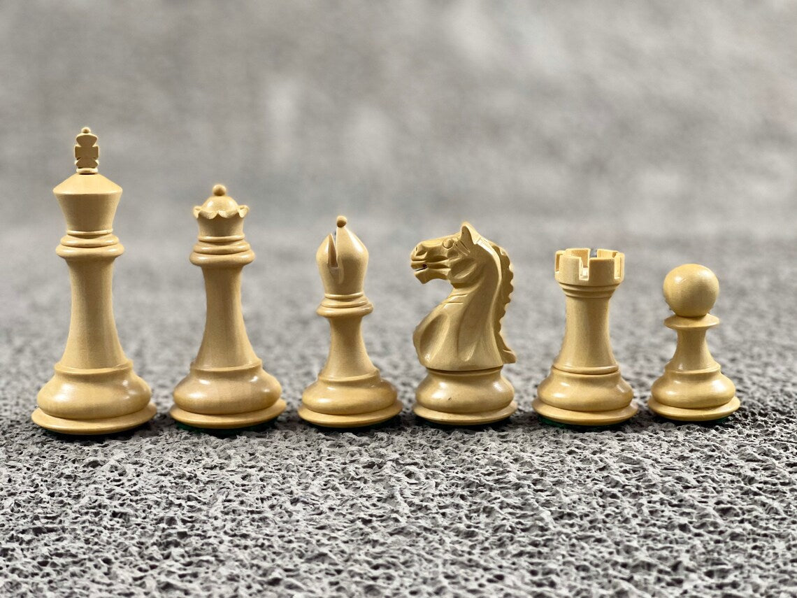 4.1” Fierce Knight Staunton Chess pieces Only - Double Weighted