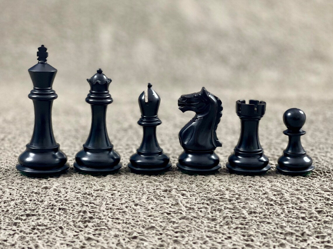 4.1” Fierce Knight Staunton Chess pieces Only - Double Weighted
