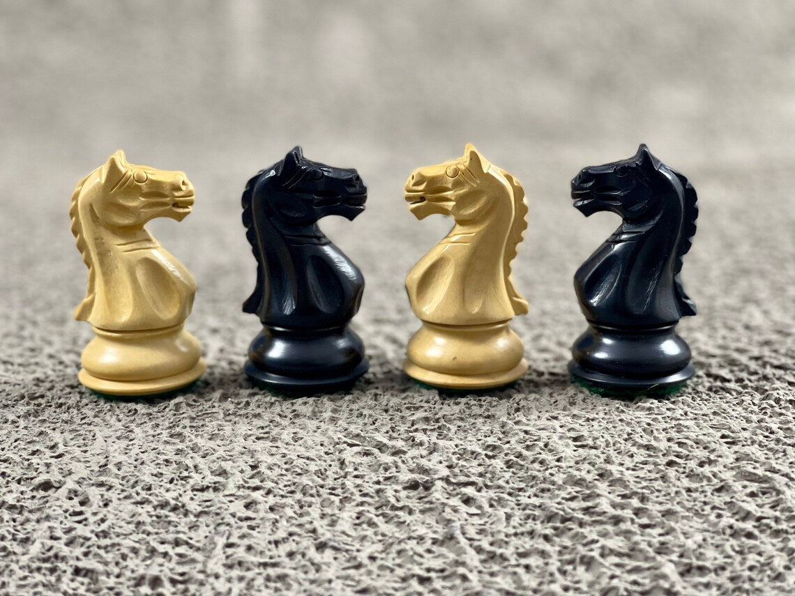 4.1” Fierce Knight Staunton Chess pieces Only - Double Weighted