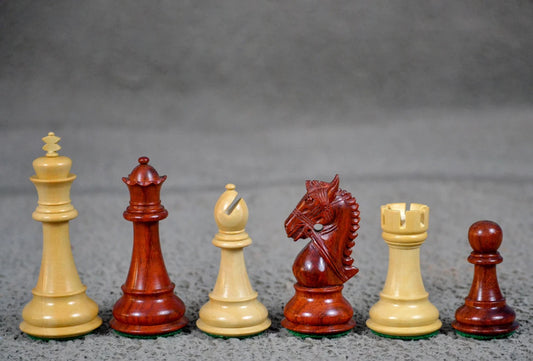 4.3” Premium Staunton Bridle Weighted Chess Pieces Only - Triple Weighted