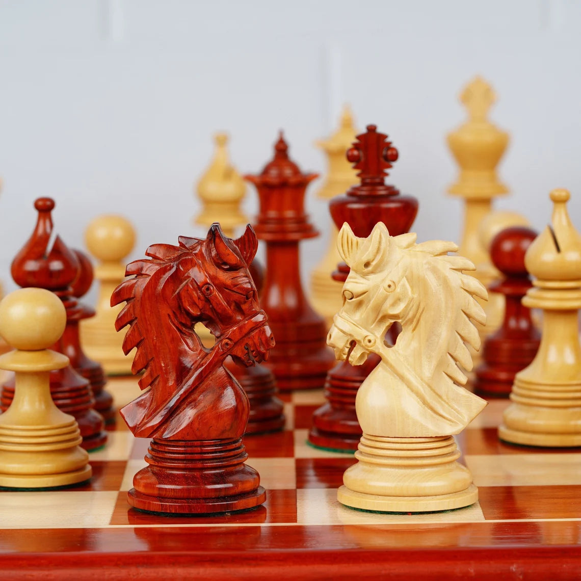 4.3” Napoleon Luxury Staunton Chess Pieces Only - Triple Weighted