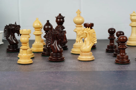 4.5” The Empero Luxury Artisan Series Chess Pieces Only - Triple Weighted