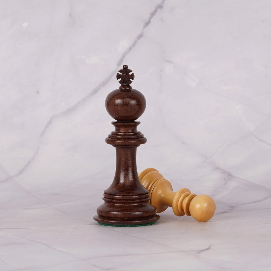 4.5” The Empero Luxury Artisan Series Chess Pieces Only - Triple Weighted