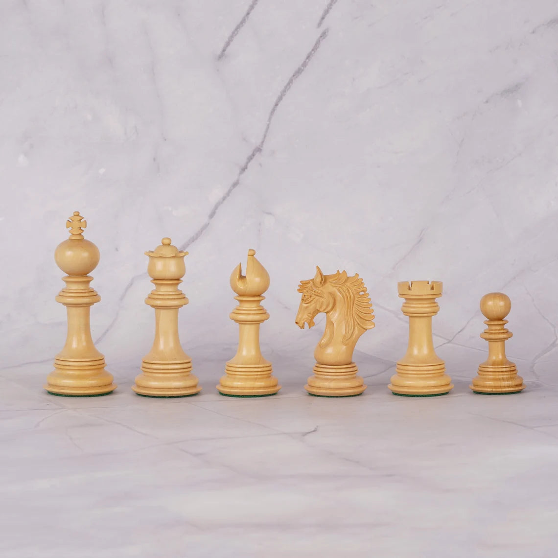 4.5” The Empero Luxury Artisan Series Chess Pieces Only - Triple Weighted
