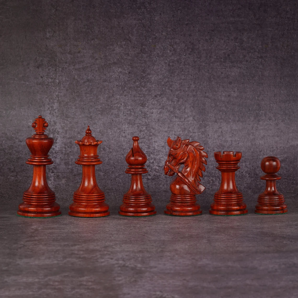 4.3” Napoleon Luxury Staunton Chess Pieces Only - Triple Weighted