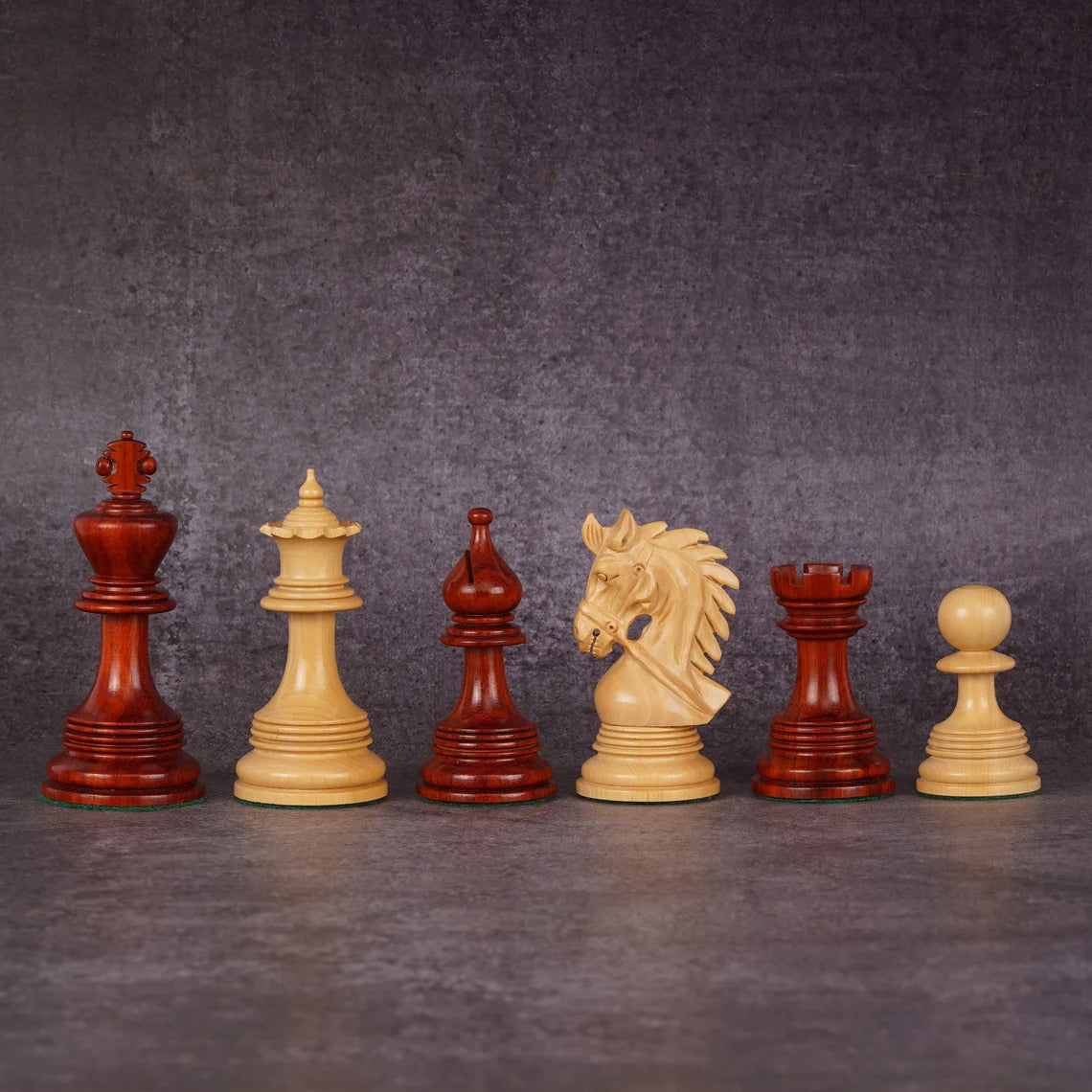4.3” Napoleon Luxury Staunton Chess Pieces Only - Triple Weighted