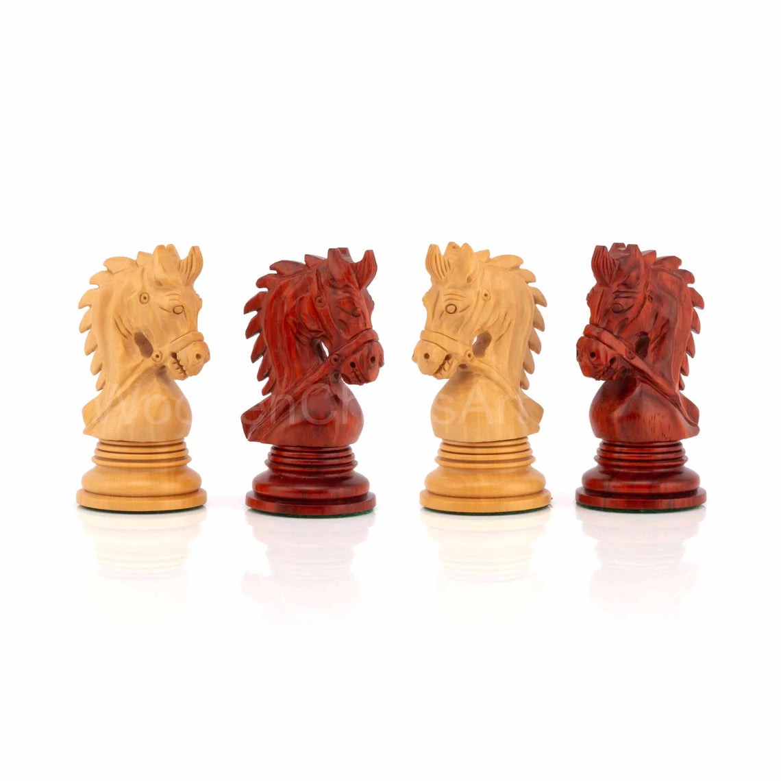 4.3” Napoleon Luxury Staunton Chess Pieces Only - Triple Weighted