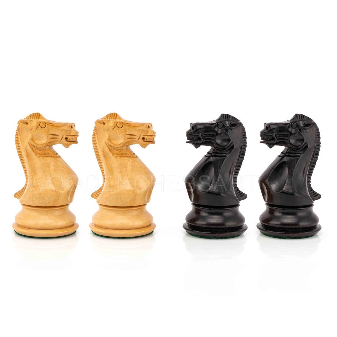 Pro Staunton Chess Pieces Only in Ebony & Boxwood - Triple Weighted