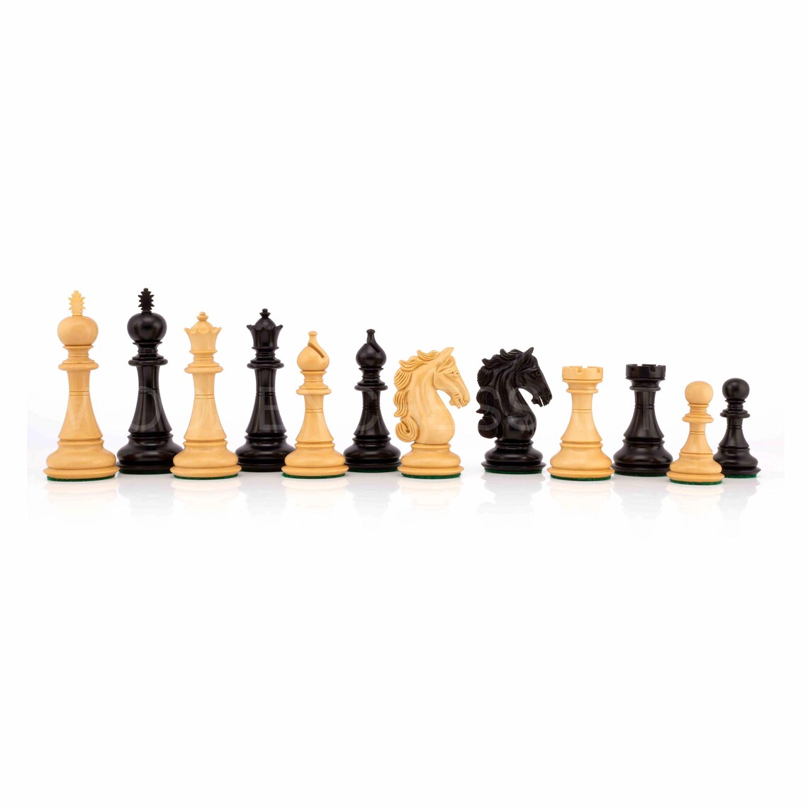 4.5” Shera Staunton Luxury Series Chess pieces only - Triple Weighted