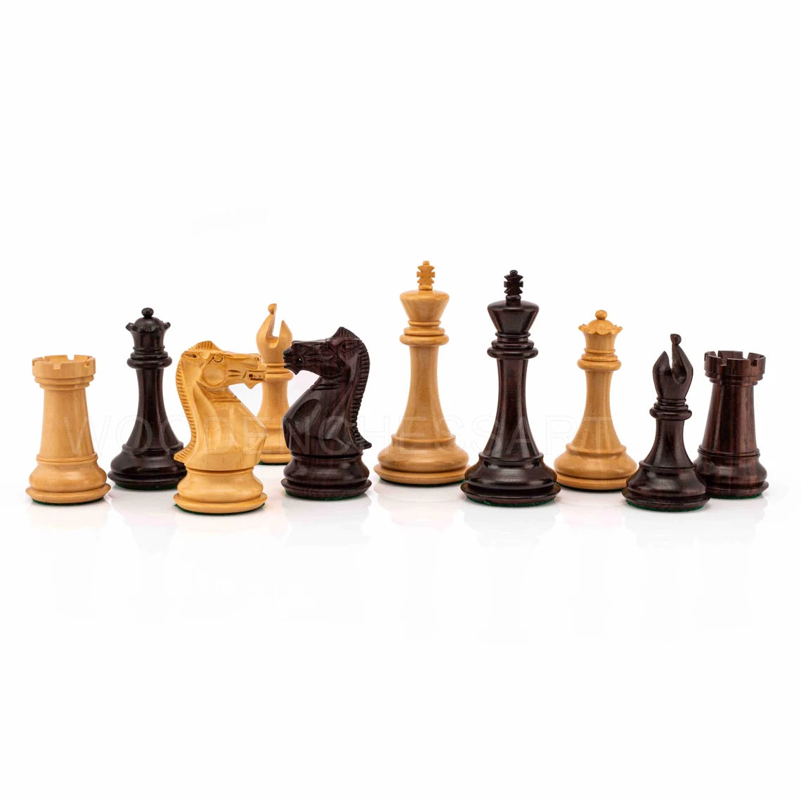 4.1” Pro Staunton Chess Pieces Only - Triple weighted