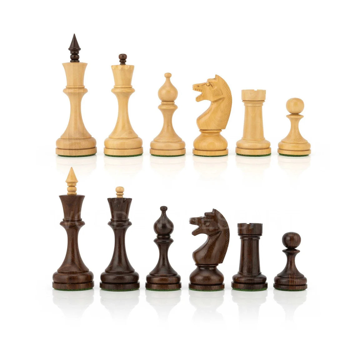 4.5” Circa Soviet Russian Chess Pieces only - Double Weighted