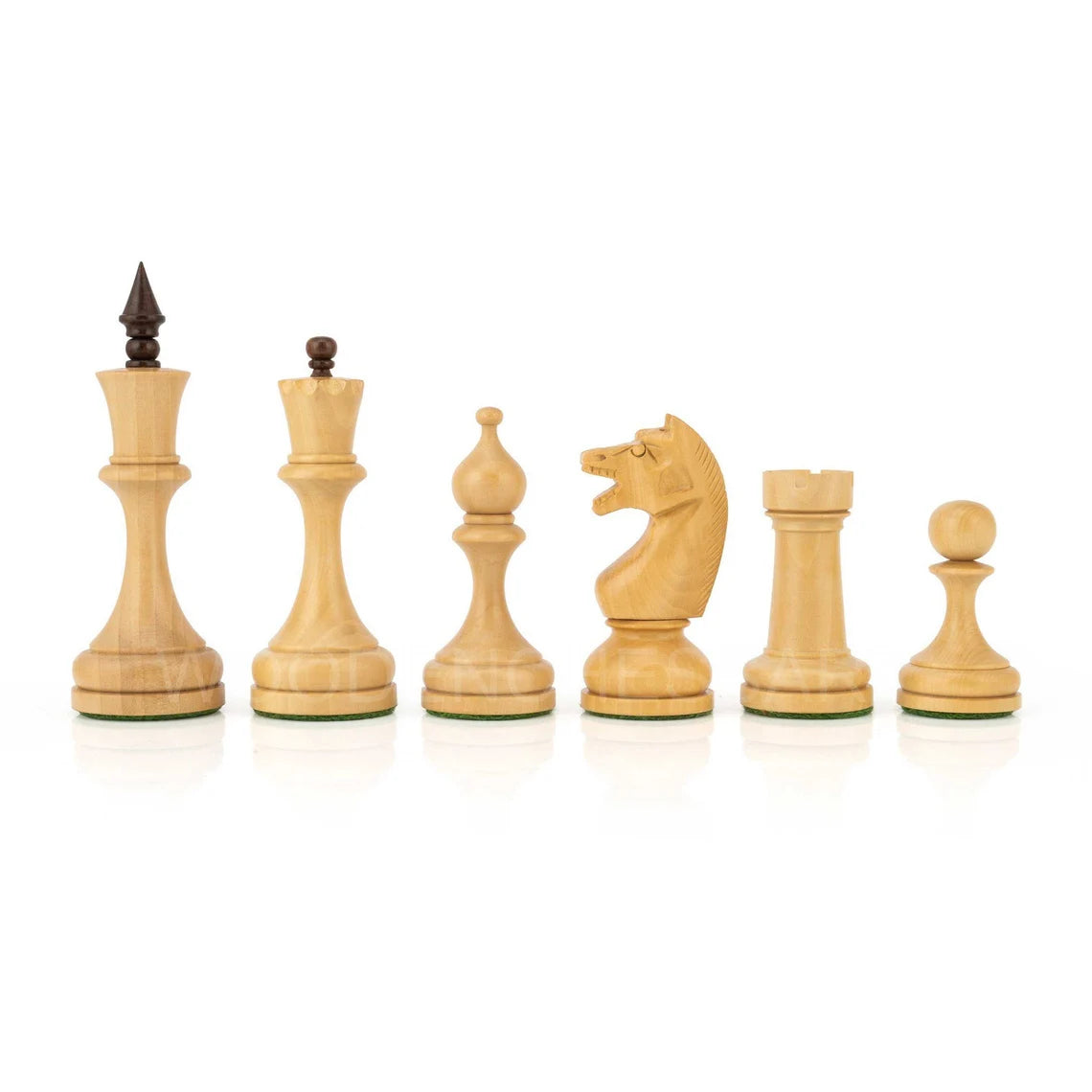 4.5” Circa Soviet Russian Chess Pieces only - Double Weighted