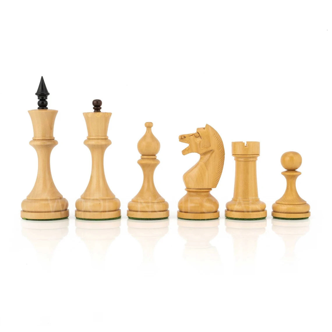 4.5” Circa Soviet Russian Chess Pieces only - Double Weighted