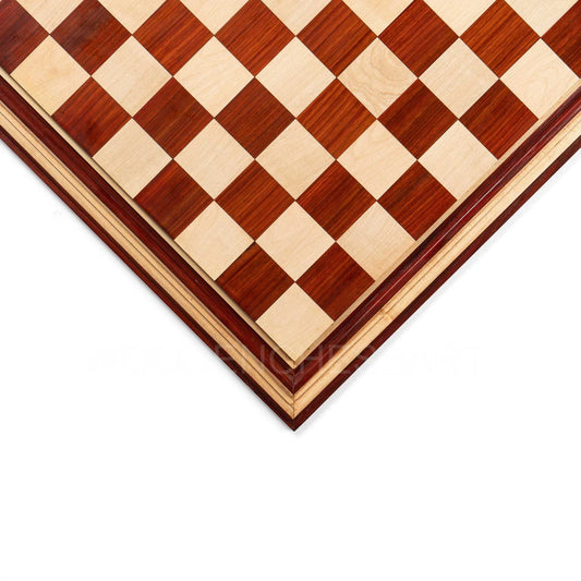 21” Luxury Hand Carved Chessboard Only in Bud Rosewood & Maple Wood