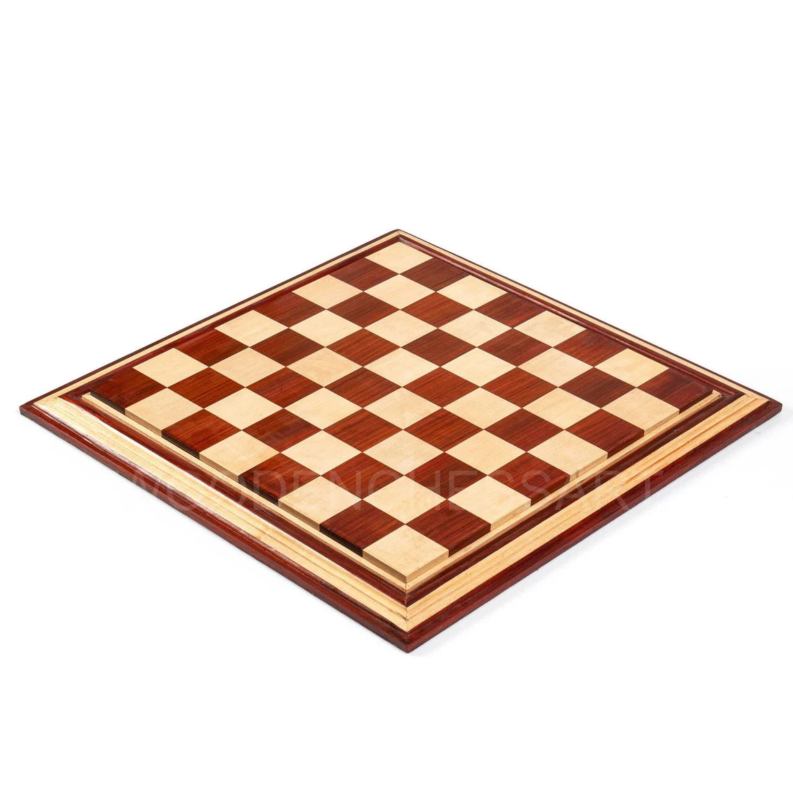 21” Luxury Hand Carved Chessboard Only in Bud Rosewood & Maple Wood