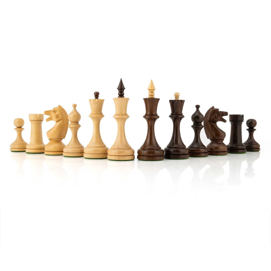 4.5” Circa Soviet Russian Chess Pieces only - Double Weighted