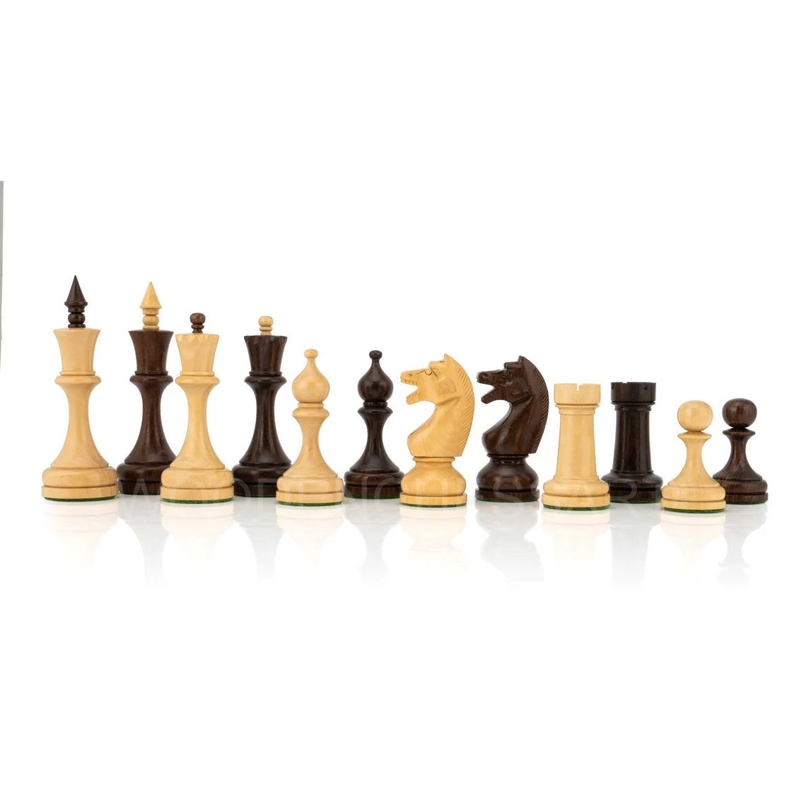 4.5” Circa Soviet Russian Chess Pieces only - Double Weighted