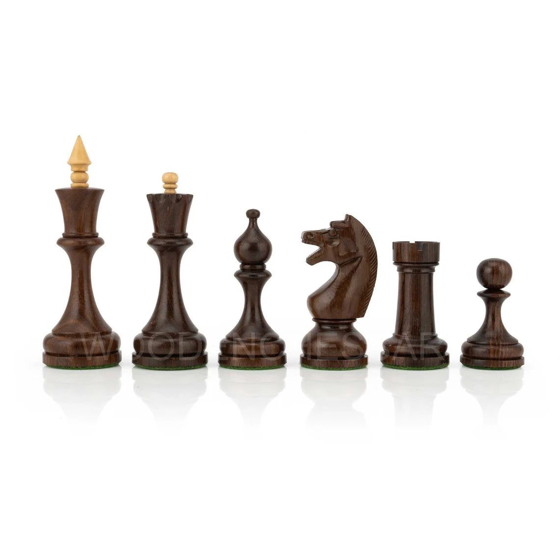4.5” Circa Soviet Russian Chess Pieces only - Double Weighted