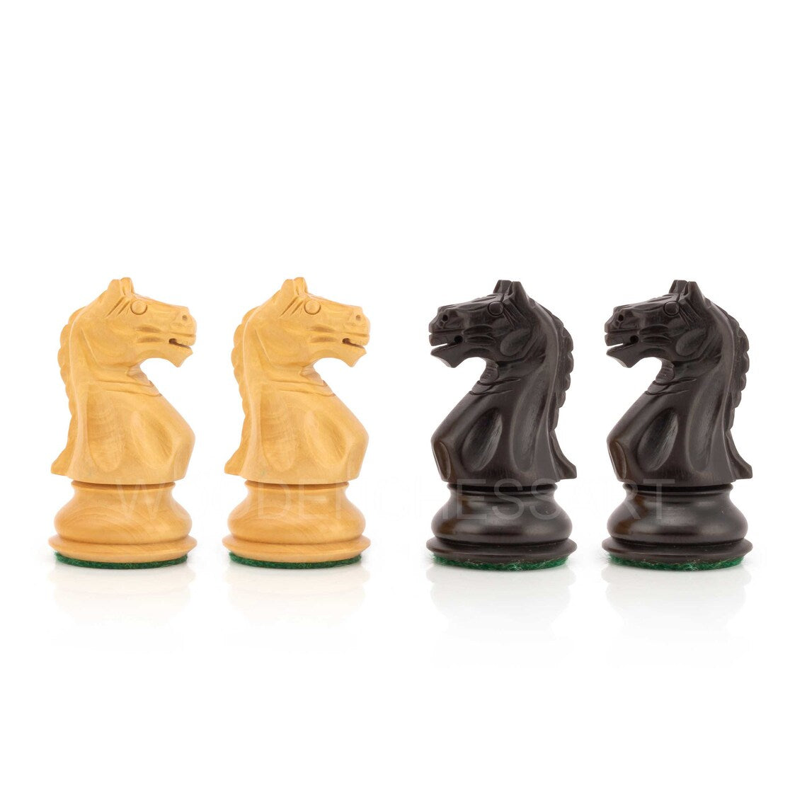 4.1” Fierce Knight Staunton Chess pieces Only - Double Weighted