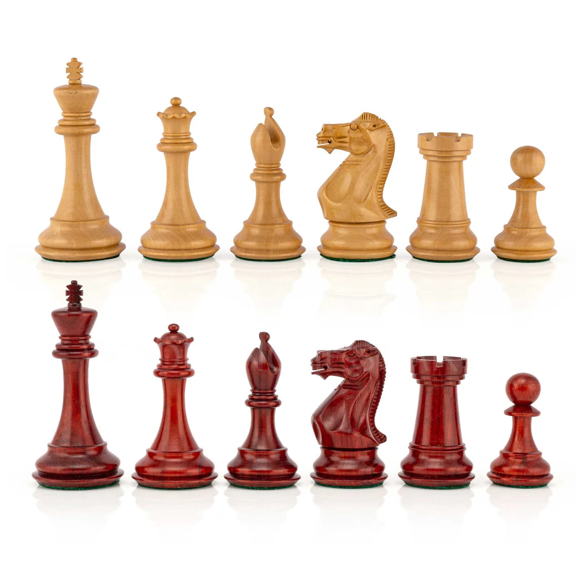Pro Staunton Chess Pieces - Triple Weighted