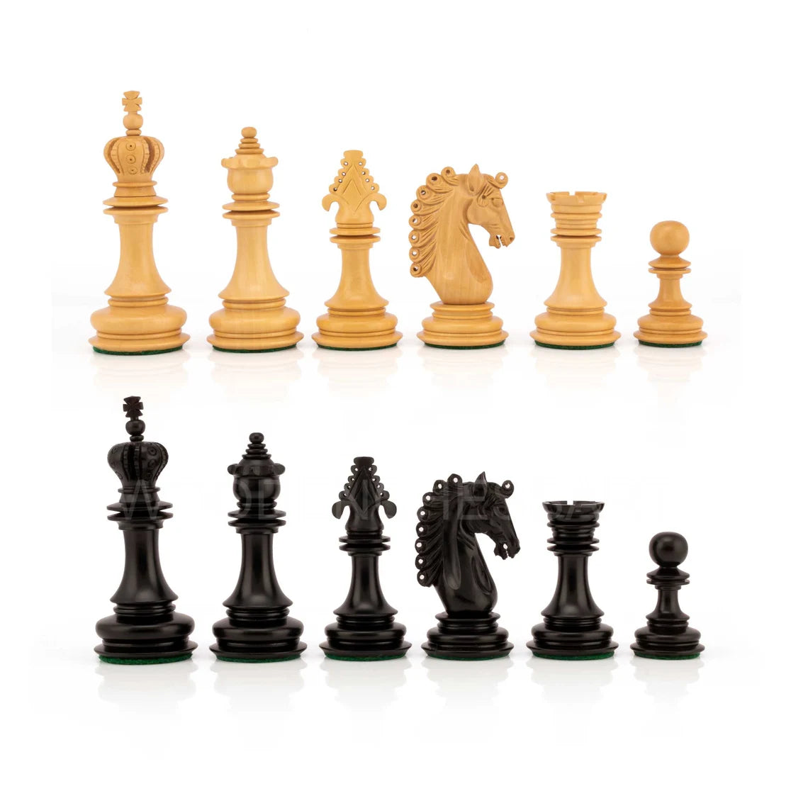 4.5” The Hydra Luxury Artisan Series Chess Pieces Only - Triple Weighted