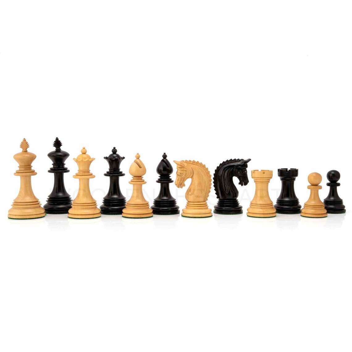 4.5” Premium Mogul Staunton Chess Pieces Only - Triple Weighted