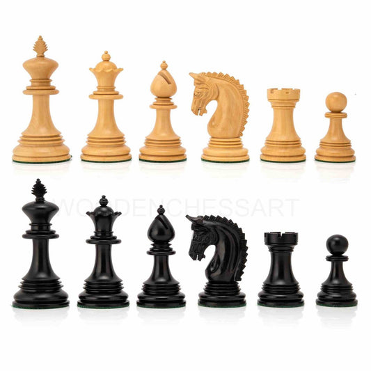 4.5” Premium Mogul Staunton Chess Pieces Only - Triple Weighted
