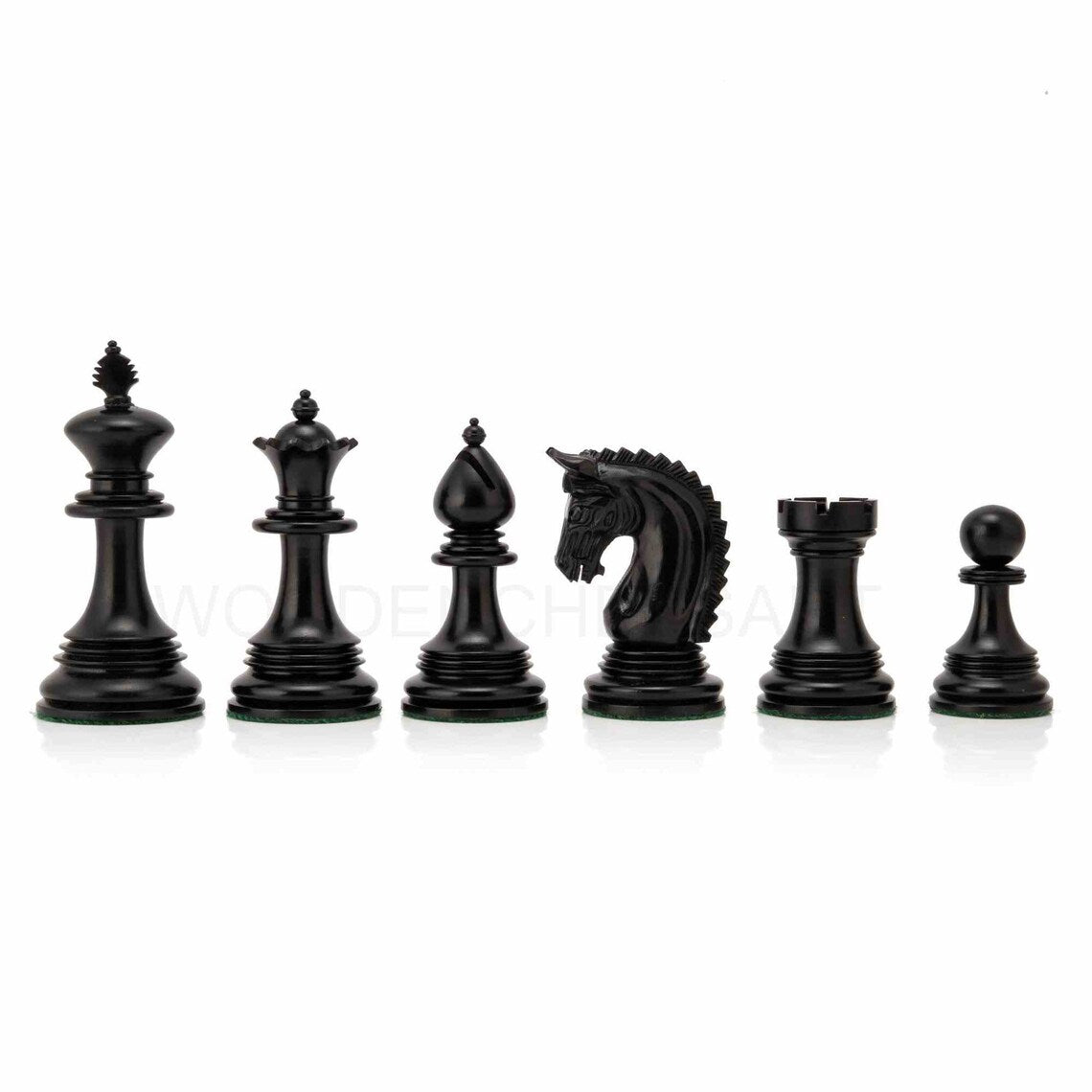 4.5” Premium Mogul Staunton Chess Pieces Only - Triple Weighted