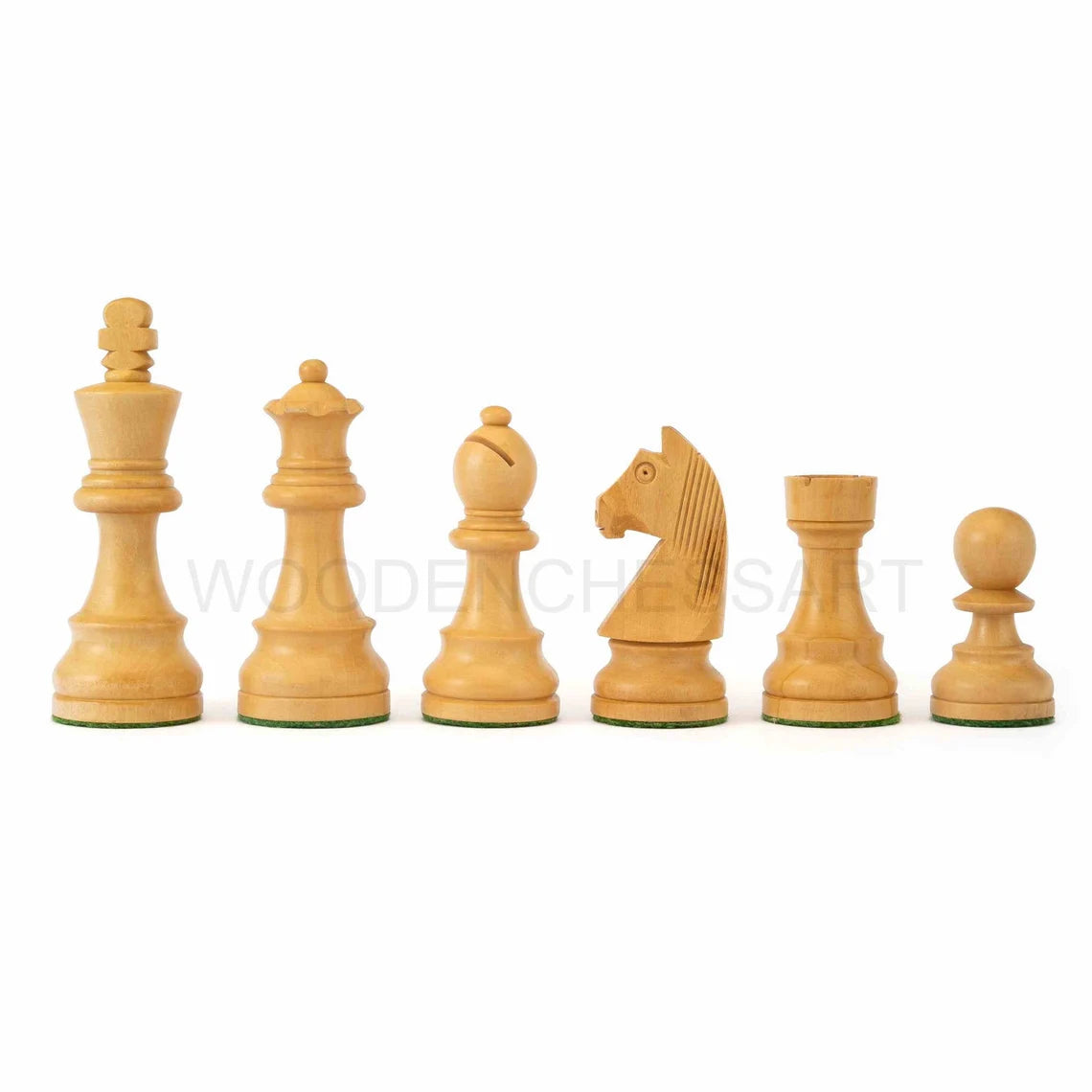 3" Staunton Tournament Chess Pieces only in Golden Rosewood & Boxwood - Weighted