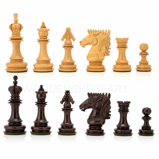 4.5" Premium Spike Staunton Series Chess Pieces Only - Triple weighted