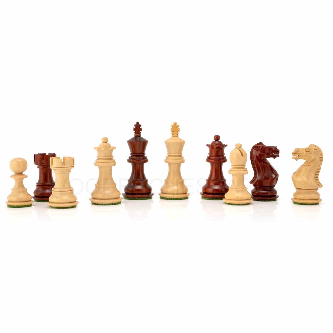3.1" Premium Staunton Series Chess pieces Only - Weighted
