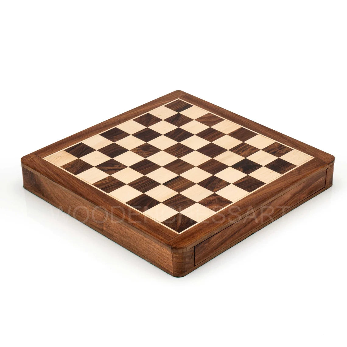 Handcrafted Drawer Chess Set with Inside Storage