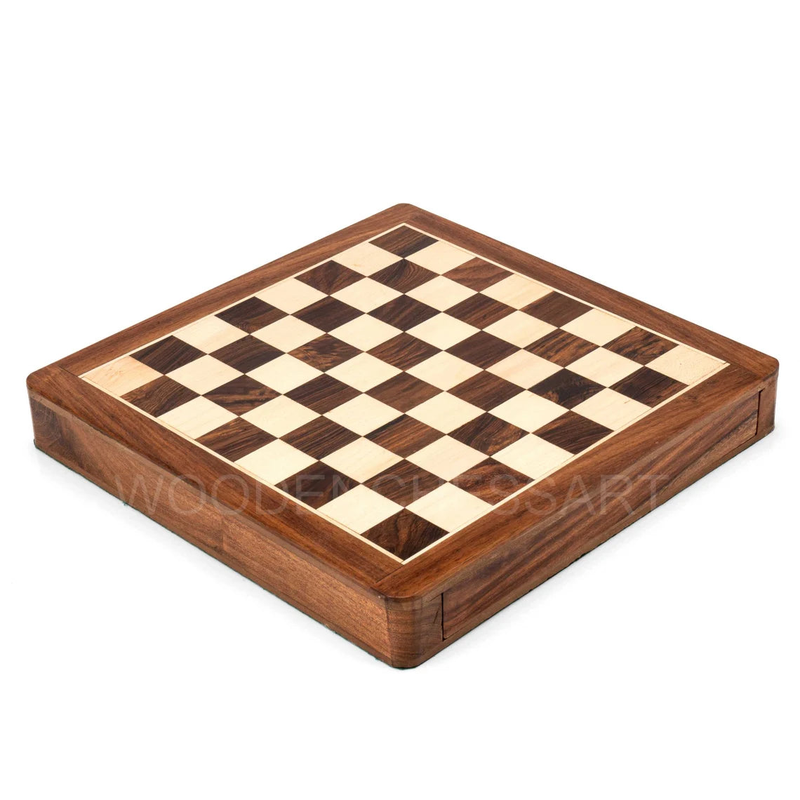 Handcrafted Drawer Chess Set with Inside Storage