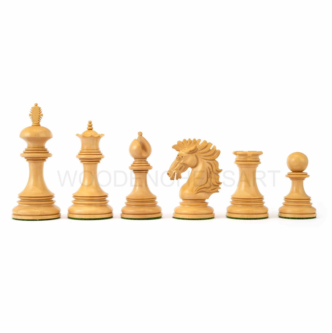 4.5” Premium Wellington Staunton Series Chess Pieces only in Bud Rosewood - Triple Weighted