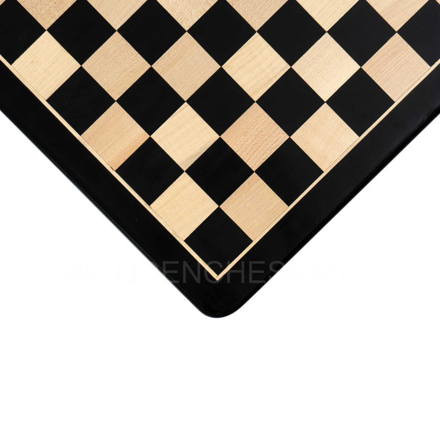 Large Premium Handcrafted Professional Chessboard in Ebony Wood