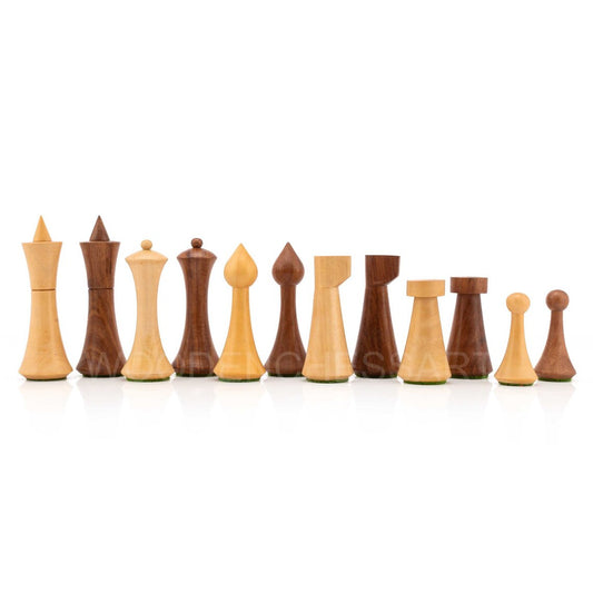 4" Reproduced Minimalist Hermann Ohme design Chess Pieces only - Weighted
