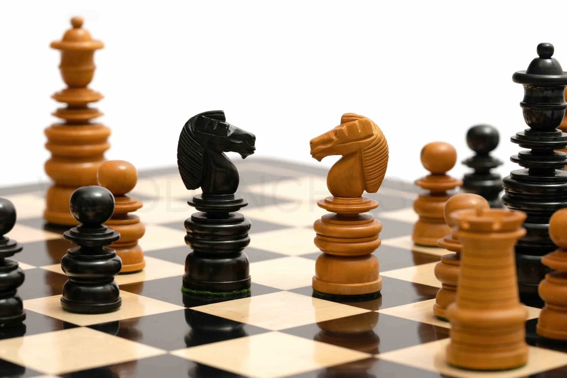 4.3” St George Staunton Chess Pieces Series & 21” Chessboard Chess Set in Ebony