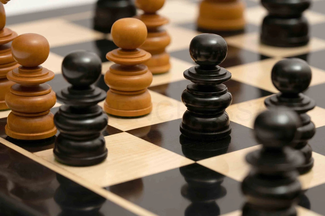 4.3” St George Staunton Chess Pieces Series & 21” Chessboard Chess Set in Ebony